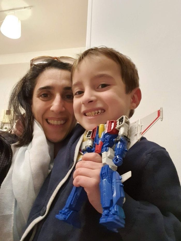 Nicolò Bellato con mamma Daniela