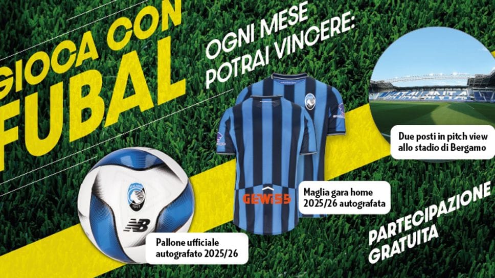 I premi mensili in palio con il concorso «Fubal»