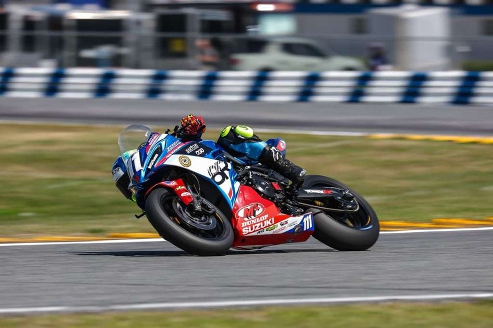 Agazzi in azione sull’iconica pista di Daytona