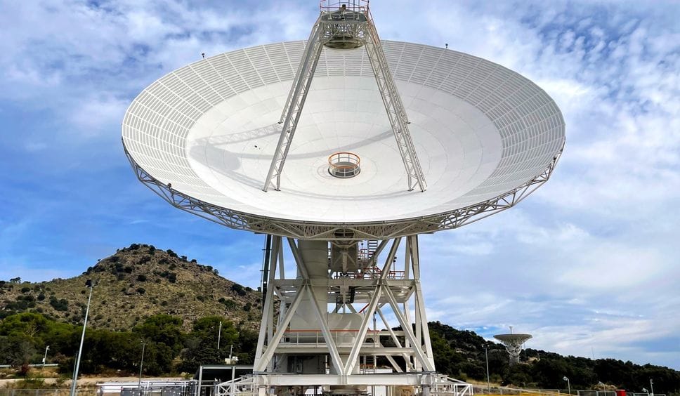 La stazione Dsn di Madrid in Spagna ha un diametro di 34 metri