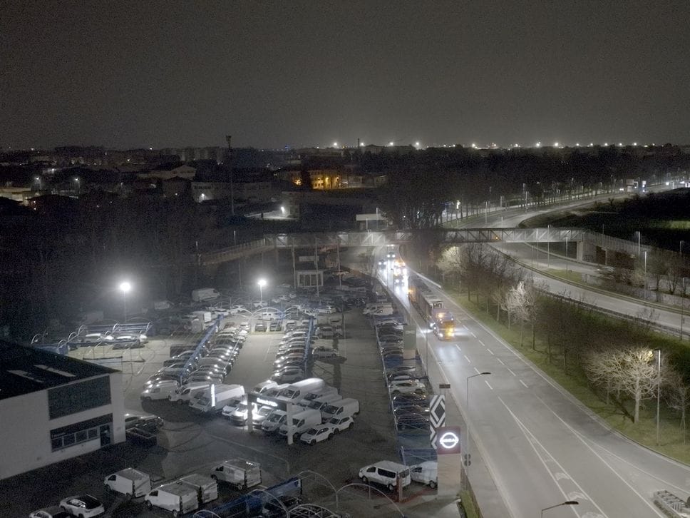 Il corteo del trasporto eccezionale