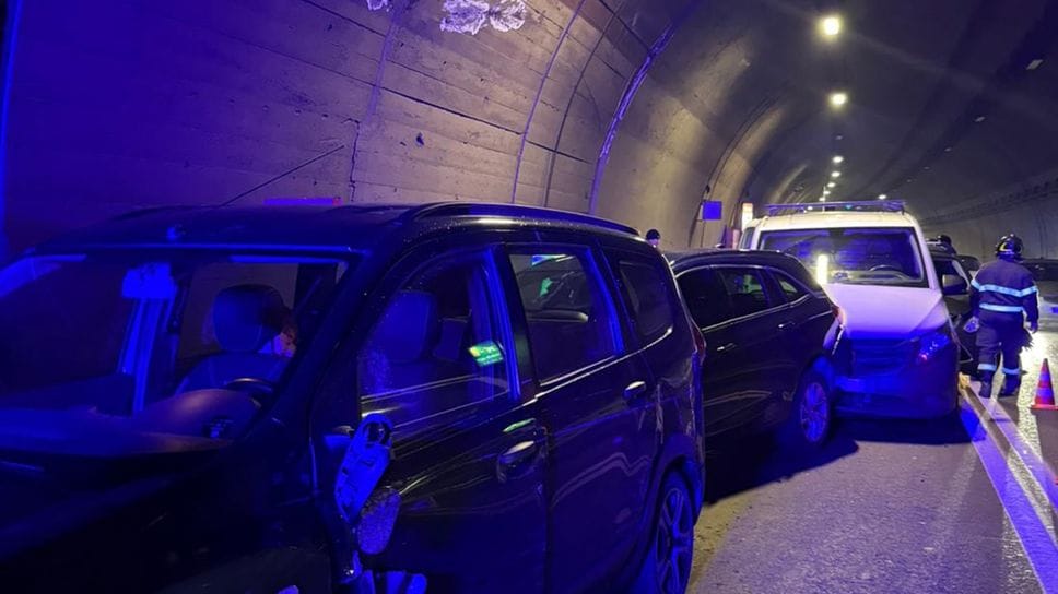 Le auto coinvolte nel tamponamento