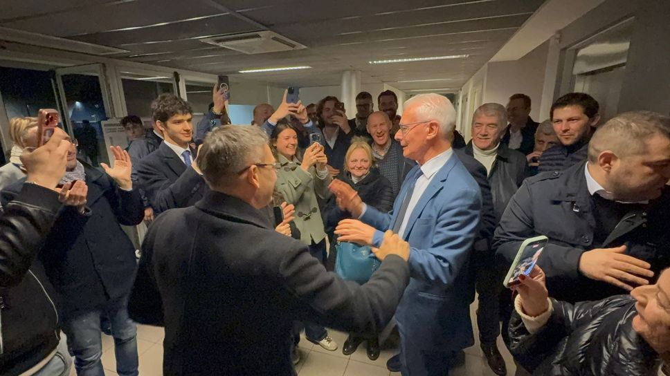 Gafforelli dopo la proclamazione