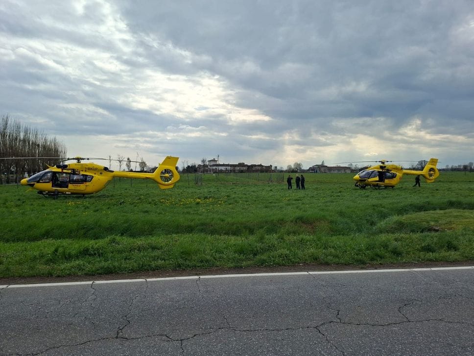 I due elicotteri intervenuti