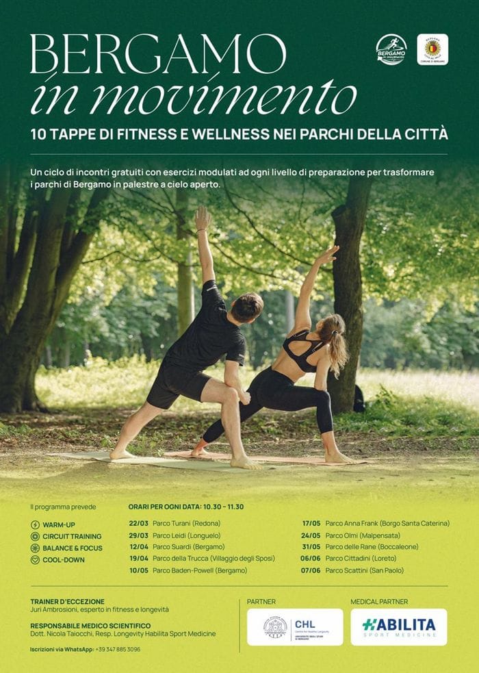 La locandina di «Bergamo in movimento»