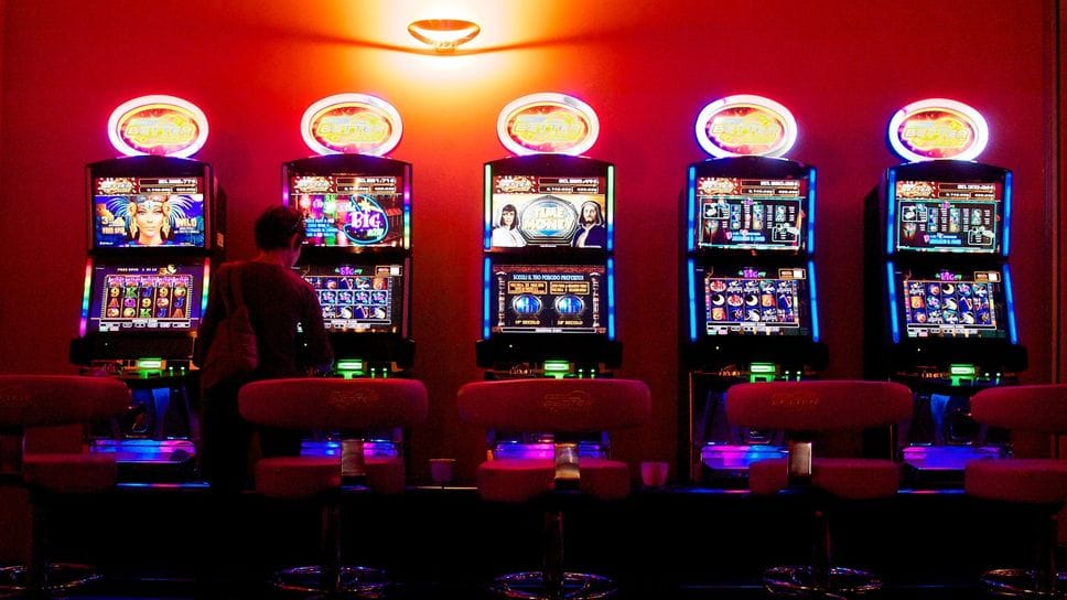 Una sala slot in una foto di repertorio