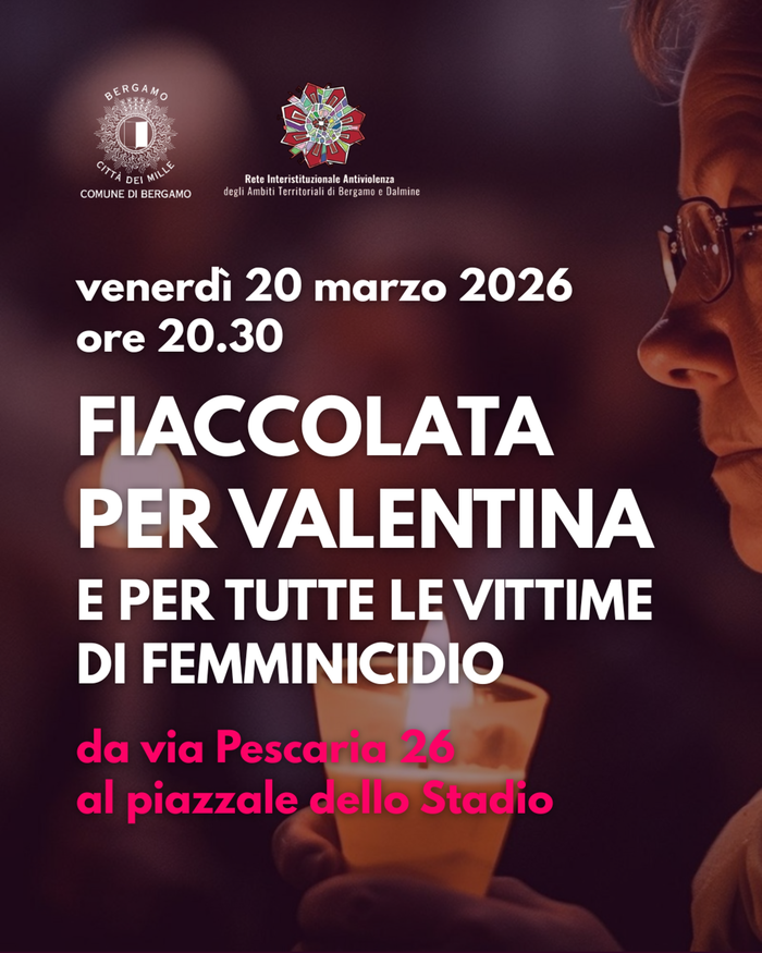 la locandina della fiaccolata