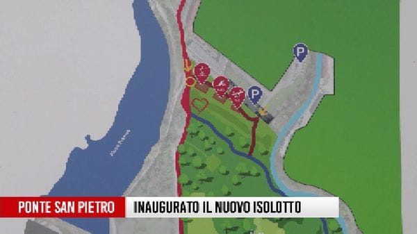 Ponte San Pietro, l'inaugurazione del nuovo Isolotto