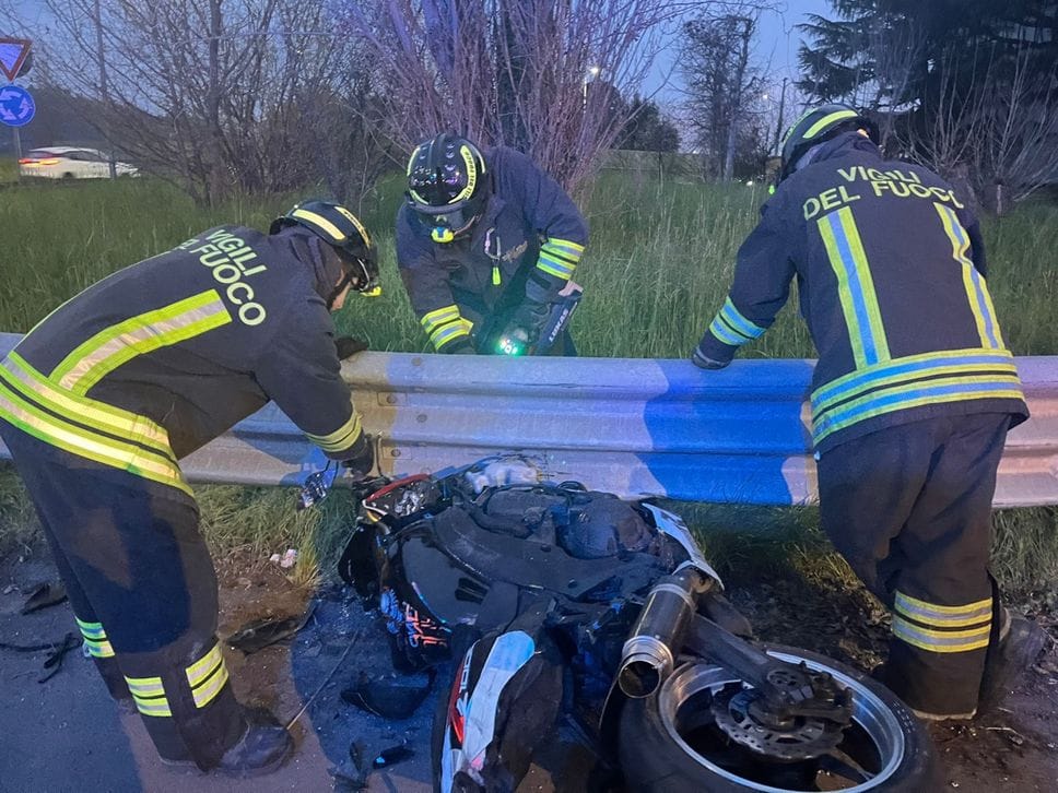 Trescore, incidente con due moto coinvolte. Due feriti, non gravi