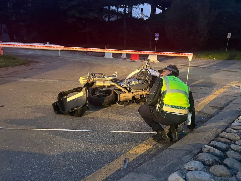 Trescore, incidente con due moto coinvolte. Due feriti, non gravi