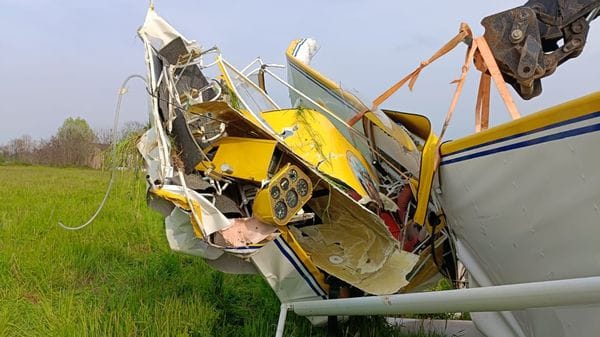 Aereo ultraleggero precipita a Calvisano: ferito pilota di Bariano