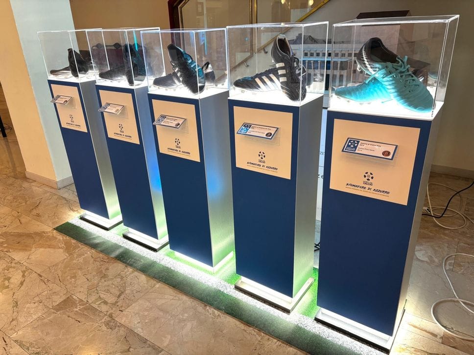 Aspettando la Nazionale, storia e trionfi azzurri in mostra al Donizetti - Le foto