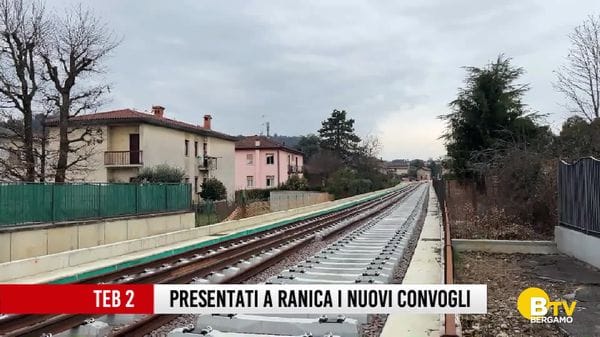 Teb, linea tramviaria Bergamo-Villa d'Almè, presentato il primo dei nuovi convogli