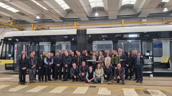 Teb, presentato a Ranica il tram della nuova linea T2