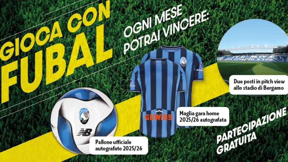 I premi mensili in palio con il concorso «Fubal»