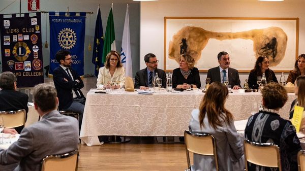 La serata conviviale alla «Marianna», all’interno dell’ospedale