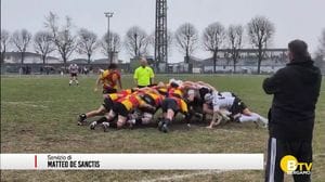 Rugby Bergamo, undicesima vittoria consecutiva e primo posto con Rovato