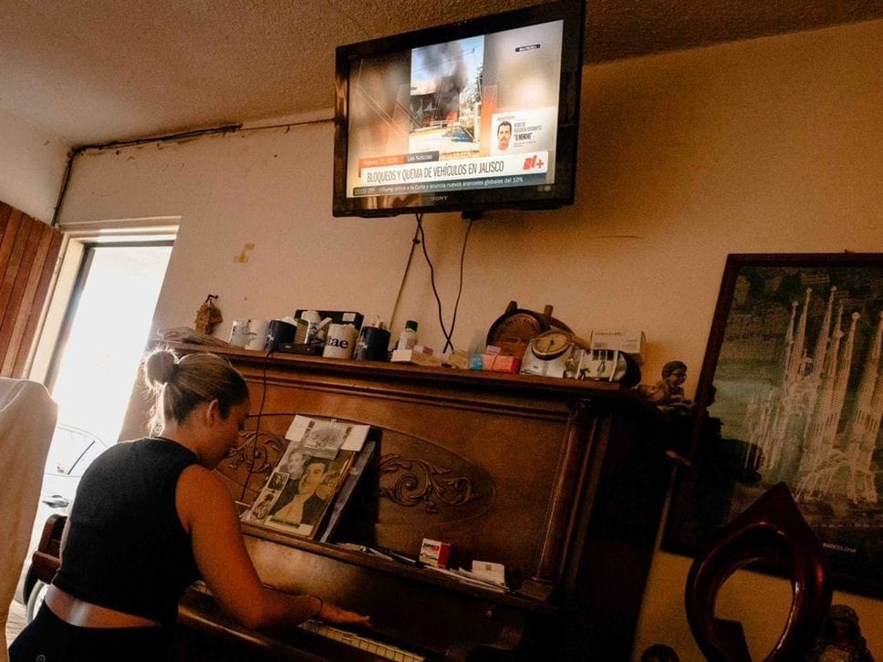 In tv le immagini degli scontri