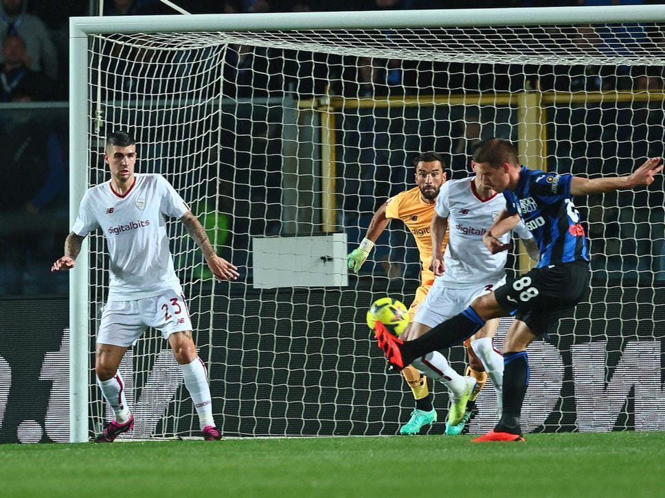 Il gol contro la Roma nel 2023