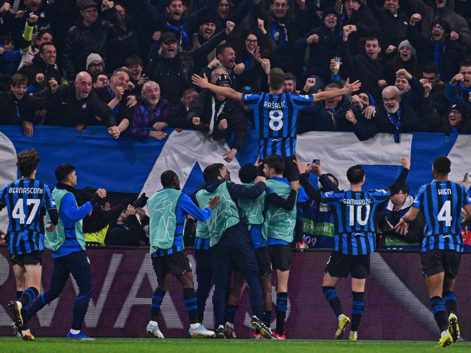 Il momentaneo 3-0 al Borussia Dortmund