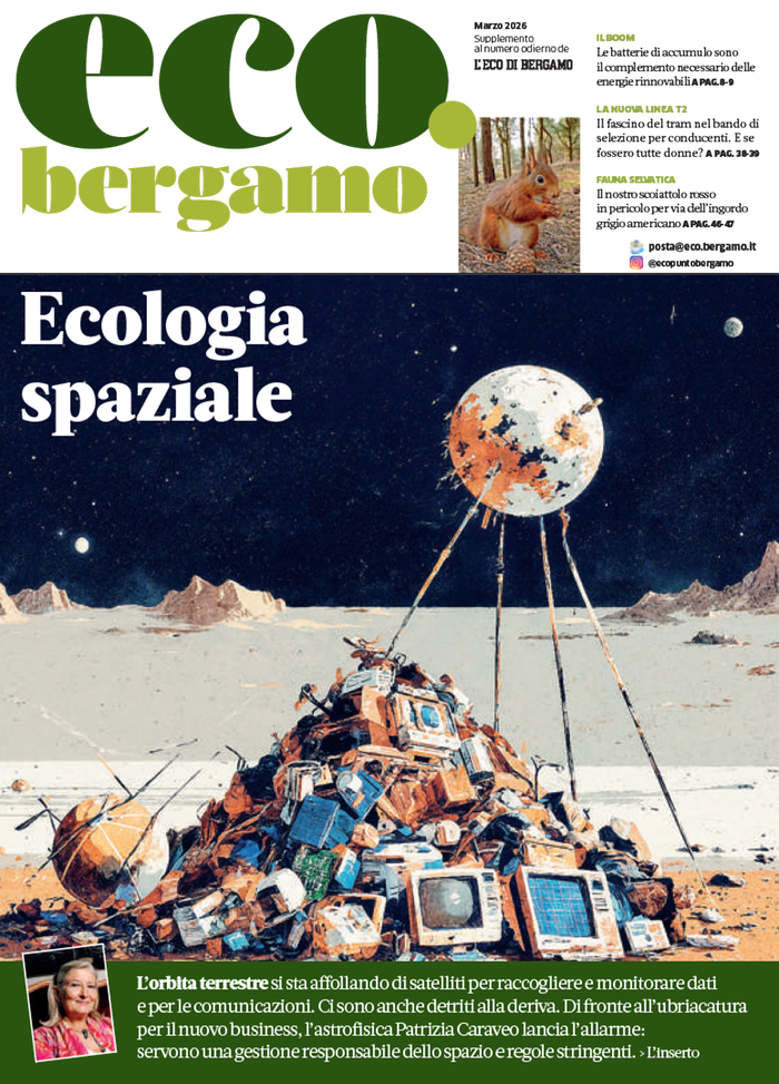 Nel numero di marzo di eco.bergamo l’approfondimento è dedicato all’ecologia spaziale