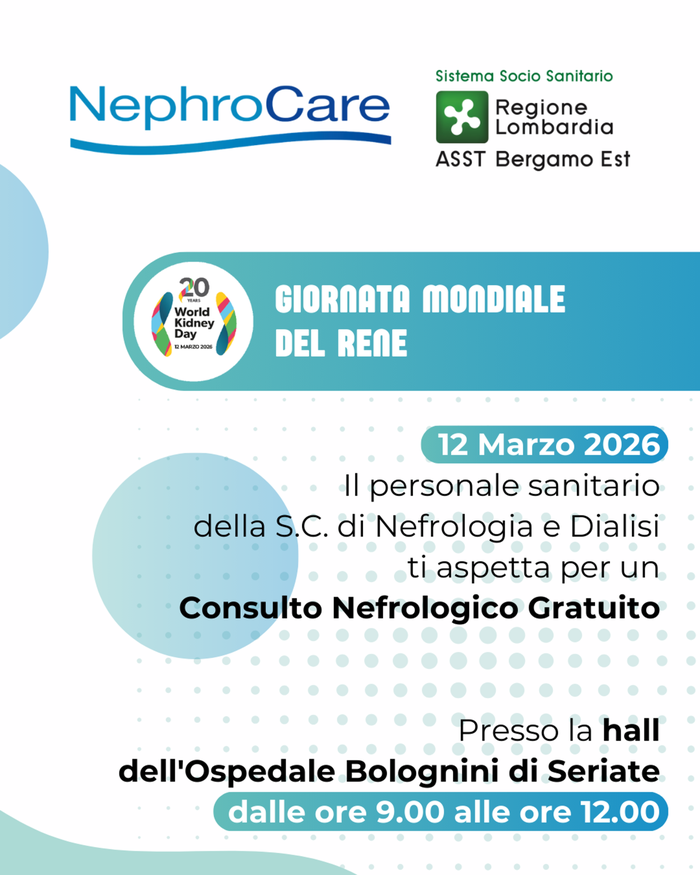 La locandina della giornata di prevenzione