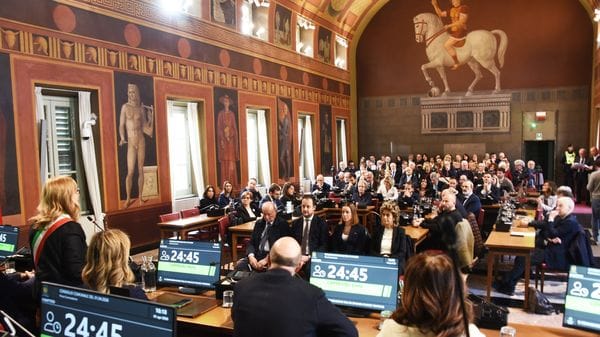 L’eredità di Tentorio, il ricordo commosso a Palazzo Frizzoni