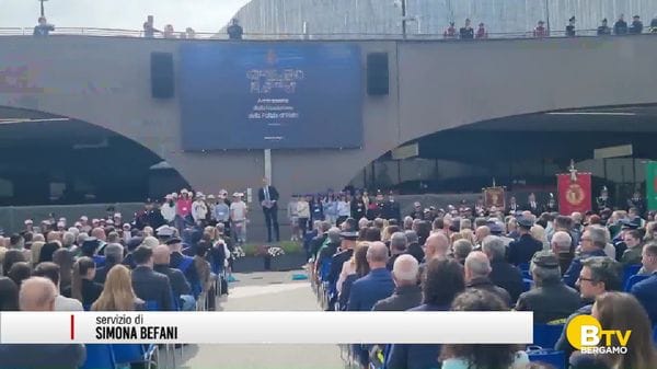 La questura di Bergamo ha festeggiato 174esimo anniversario di fondazione della Polizia di Stato