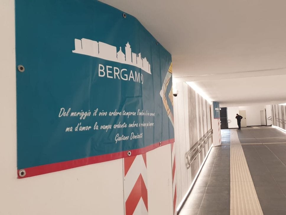 Bergamo, aperto il sottopasso ciclo-pedonale della stazione - Foto e video