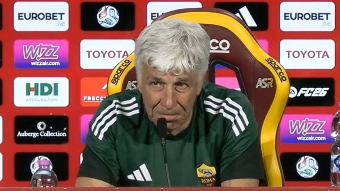gasperini in lacrime per percassi emozione in conferenza stampa prima di roma atalanta
