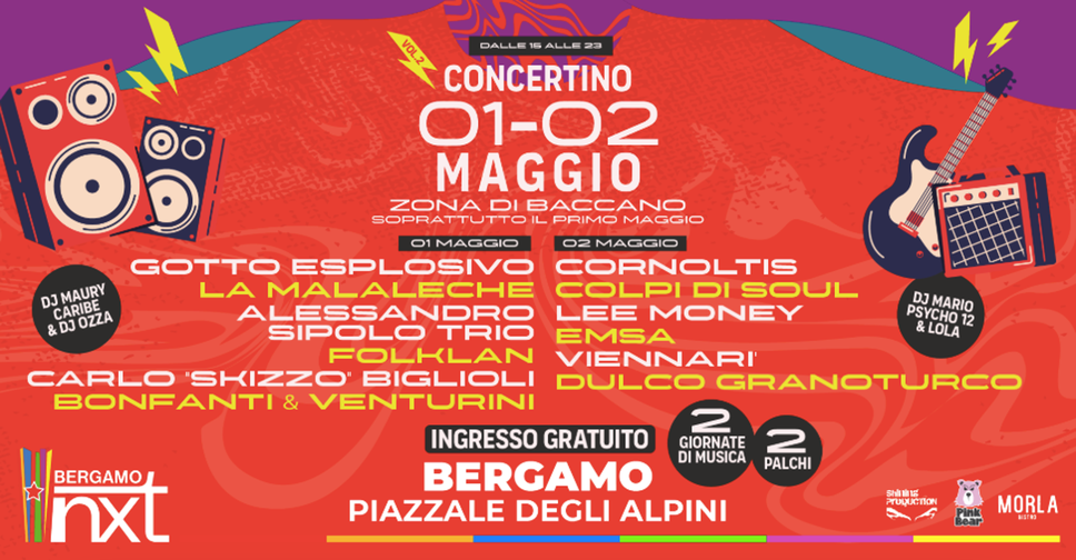 Primo Maggio a Bergamo: concerti gratis in Piazzale Alpini