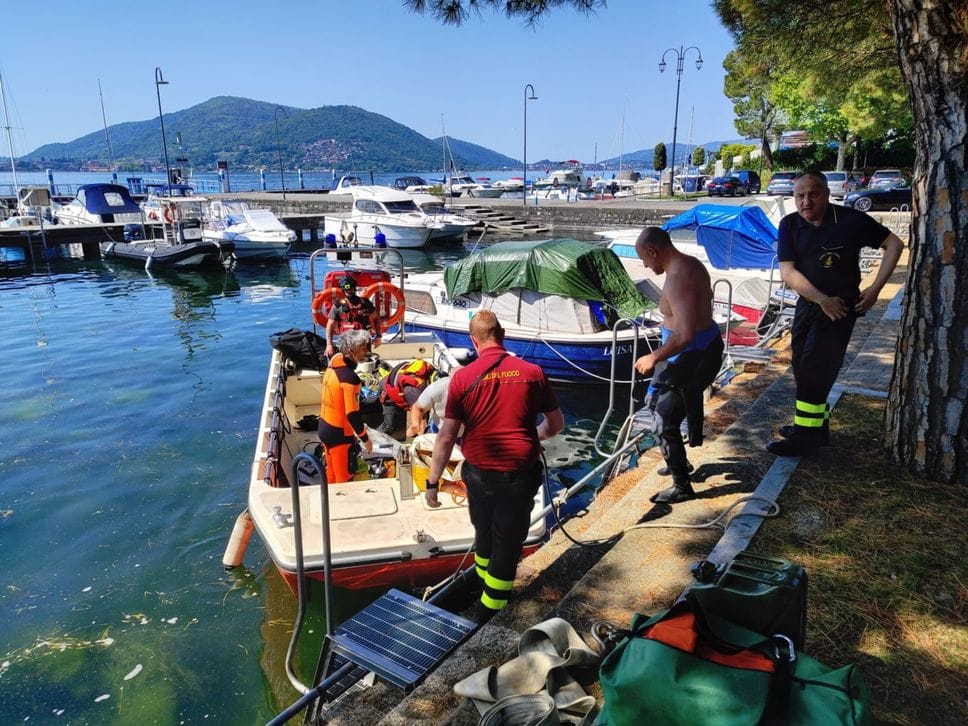 Barca affonda all’alba nel lago tra Predore e Clusane, scattano i soccorsi