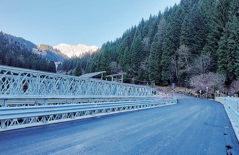 Si smonta il ponte Bailey: Foppolo isolato per un giorno