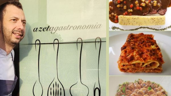 Alberto Zanoletti , chef e titolare di Azetagastronomia