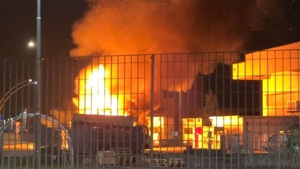 Trescore, in fiamme furgone e bancali in una ditta: al vaglio le cause - Video