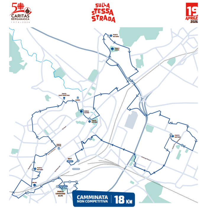 A Bergamo tutti in cammino per la Caritas, contro i pregiudizi