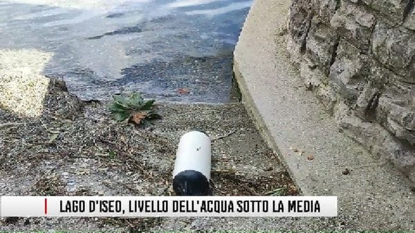 Lago d'Iseo, il livello dell'acqua è a 15 centimetri sotto la media del periodo