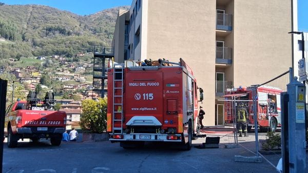 Principio di incendio alla casa di riposo di Gandino: evacuato un piano, nessun ferito