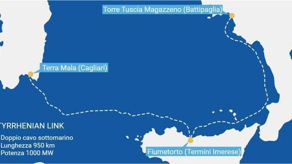 Terna, ultimate le opere marine tra Campania e Sicilia del Tyrrhenian link