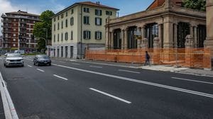 E-Brt a Bergamo, via San Giorgio a 4 corsie: disegnata la nuova segnaletica