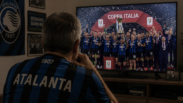 Il prof. Caudano guarda l’Inter vincere la finale di Coppa Italia e pensa all’Atalanta in Europa. E a un sogno che non finisce