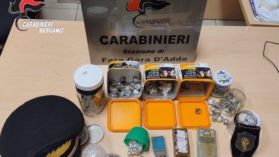 Pontirolo Nuovo, arrestato un 50enne per spaccio: sequestrati oltre 400 grammi di hashish