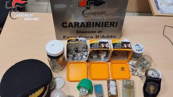 Pontirolo Nuovo, arrestato un 50enne per spaccio: sequestrati oltre 400 grammi di hashish