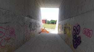 Bergamo, al Parco Ovest i vandali prendono di mira tunnel, panchine e luci - Foto