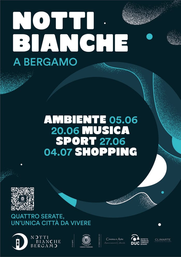 Bergamo si accende con le Notti Bianche: quattro eventi tra ambiente, musica, sport e shopping