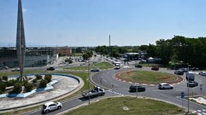 Ciserano, inaugurata la nuova rotatoria «del Missile: più sicurezza e viabilità sulla Francesca - Foto