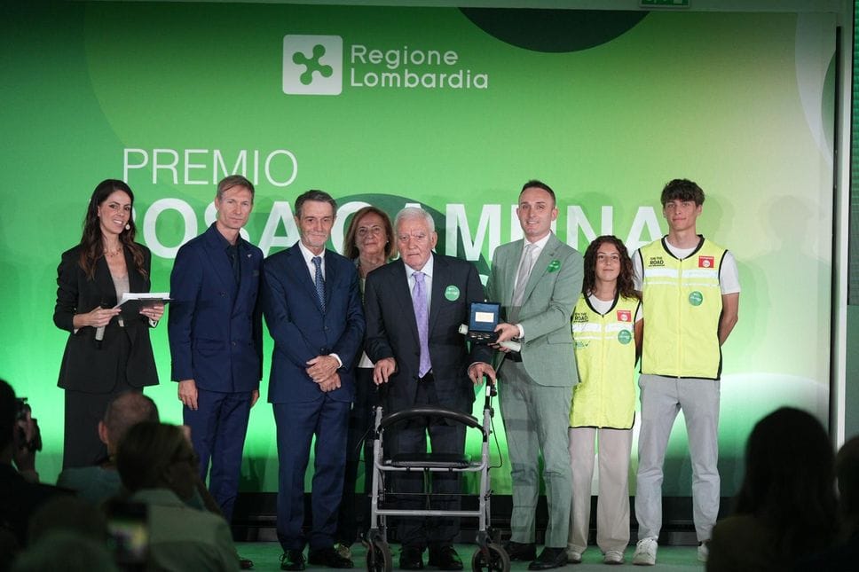 Rosa Camuna della Regione a Chiara Mocchi e Ragazzi on the Road - Foto/Video