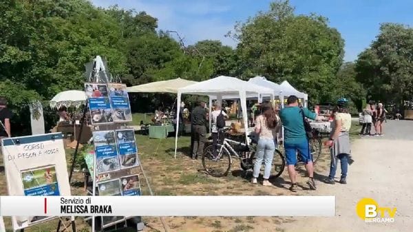 Ponte San Pietro, la gente si è riappropriata dell'isolotto