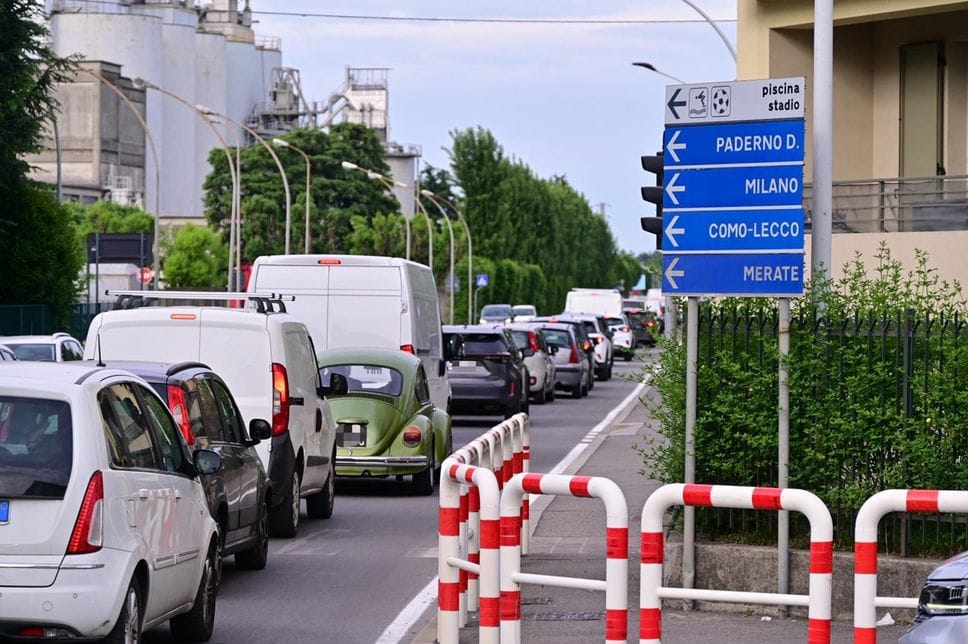 Cisano, primo giorno senza il ponte di Brivio: code e disagi già all’alba - Foto