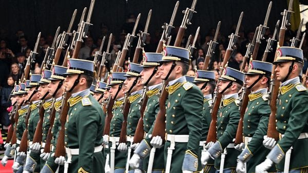 Bergamo Alta, il giuramento degli Allievi della Guardia di Finanza con il ministro Giorgetti